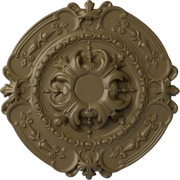 Ekena Millwork Southampton Ceiling Medallion (Fits Canopies up to 2 3/4"), 16 3/8"OD x 1 3/4"P, Mississippi Mud CM17SOMMF - main